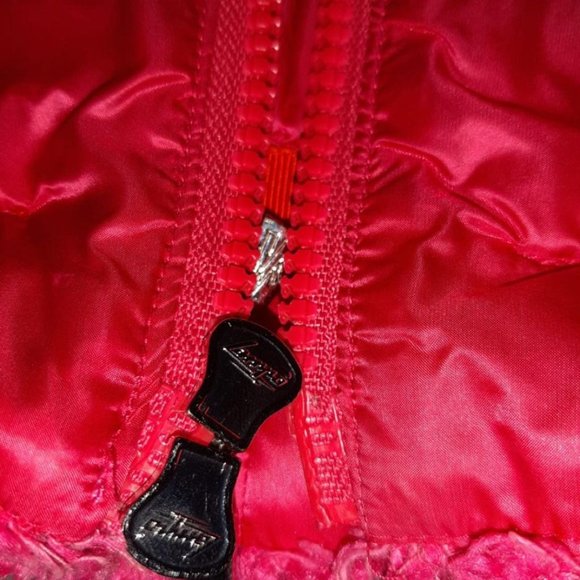 Authentic Moncler Pink Tweed Puffer Jacket XS - Picture 6 of 7